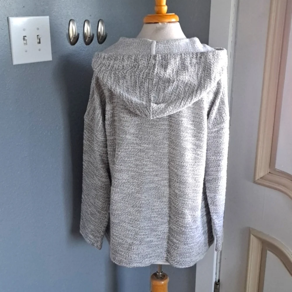 Metallic Knit Sweater With Hood Size L - Picture 4 of 5